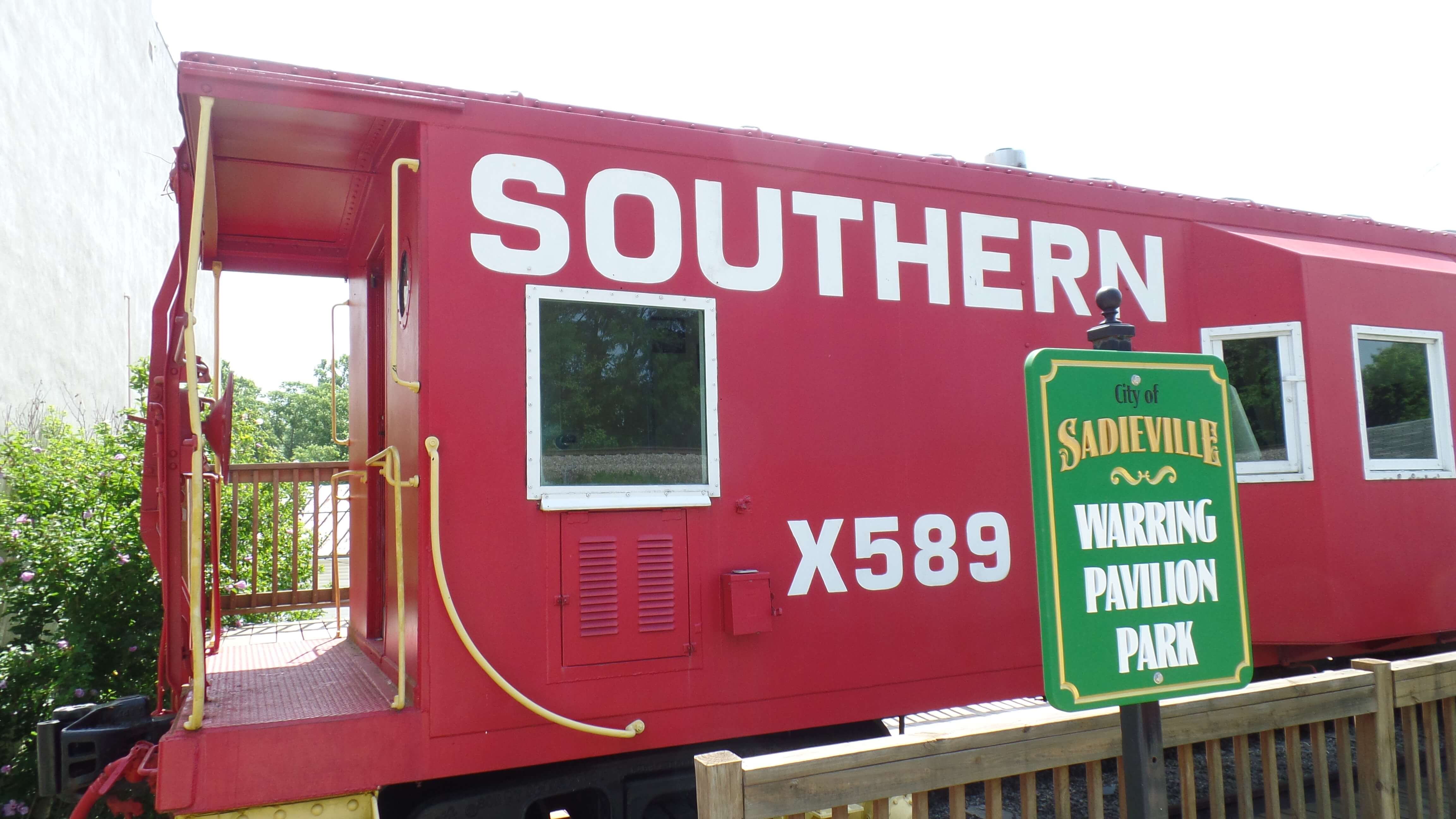 Caboose Closeup From Main Street